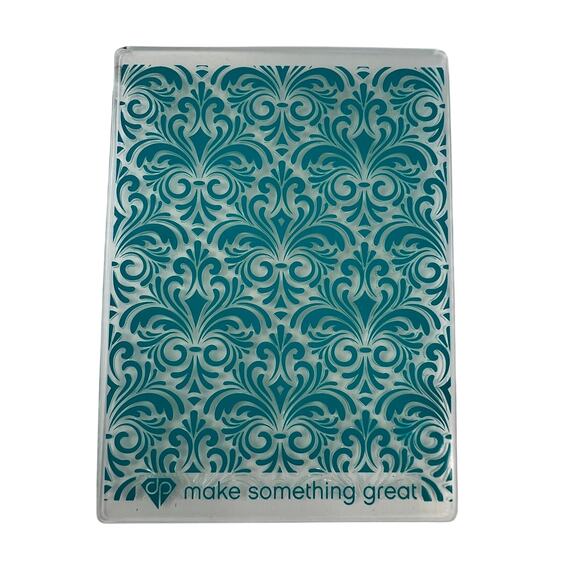 MAKE SOMETHING GREAT Embossing Folder Set Damask Lace Floral Card Making - Picture 2 of 7